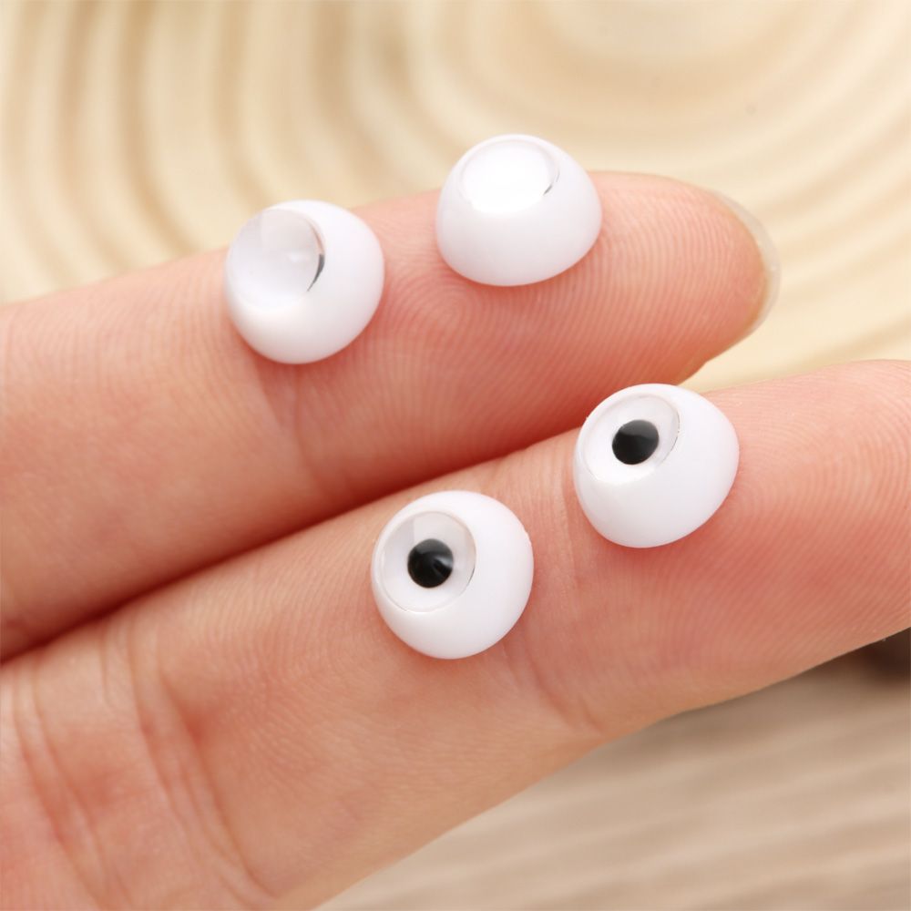 8 ~ 26 mm demi-rond Sécurité de la sécurité acrylique Eyes Doll Transparentblack Patch Patch Diy Doll Toys Accessoires Cadeaux