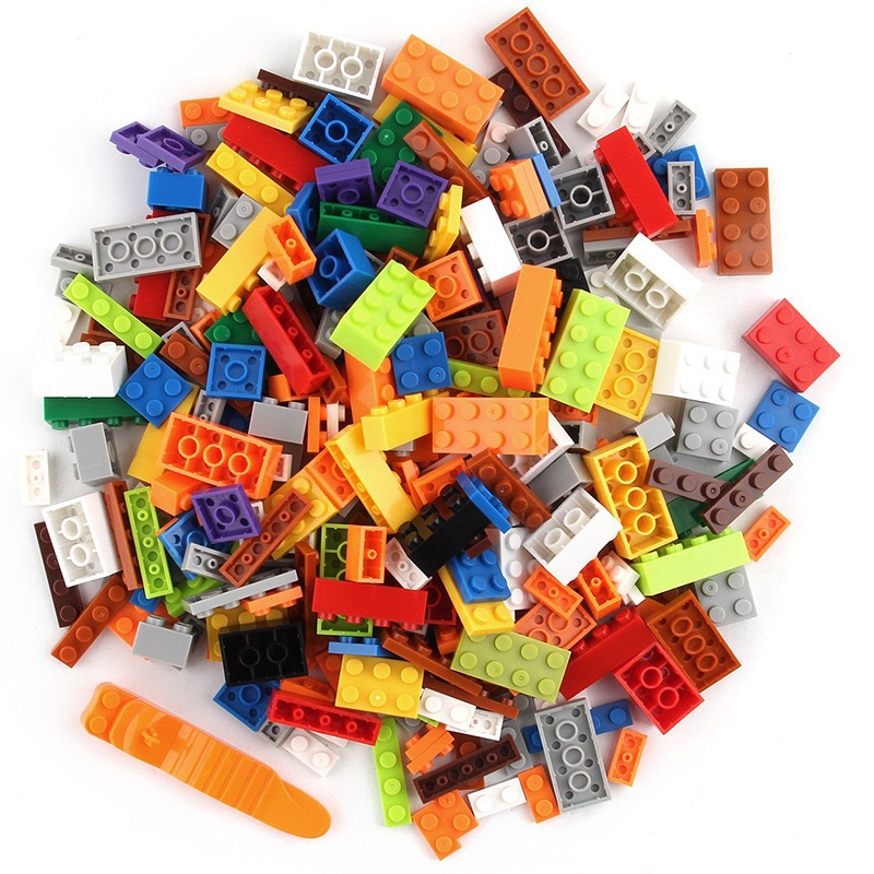 100g/Pack Random Base Brick Parts Multicolour DIY Building Blocks Assmble Compatible Toy Particles Bulk Kid Puzzle Gift