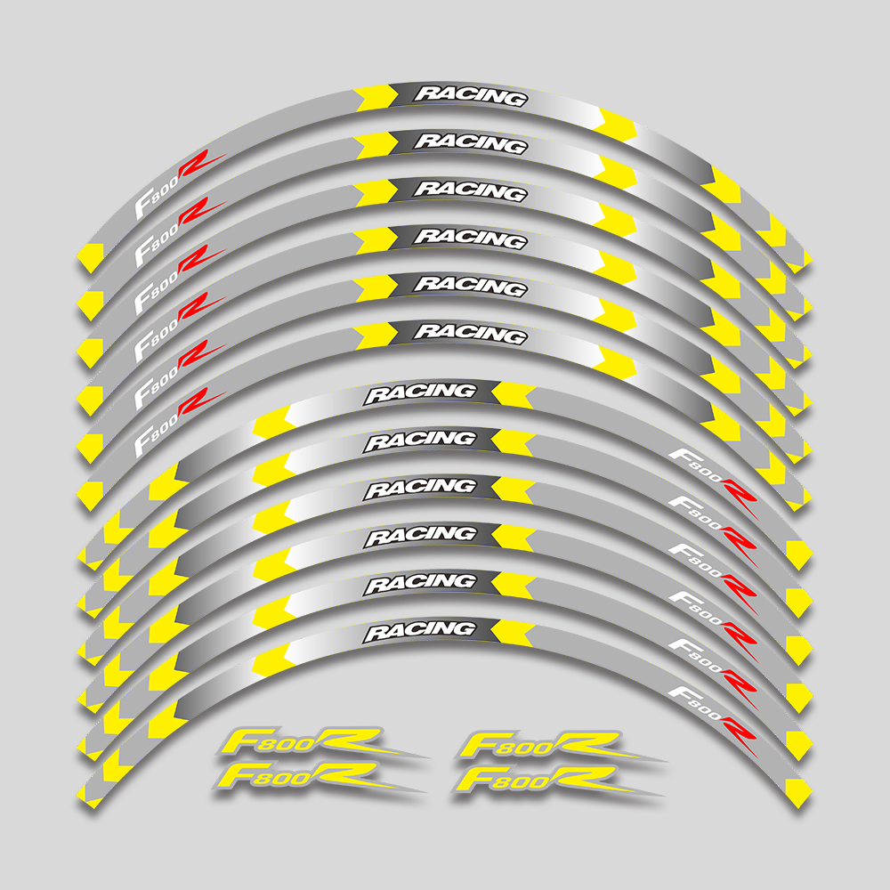 Hochwertige Motorradradabziehbilder wasserdichte reflektierende Aufkleber Randstreifen für BMW F800R F 800R F800 R 800