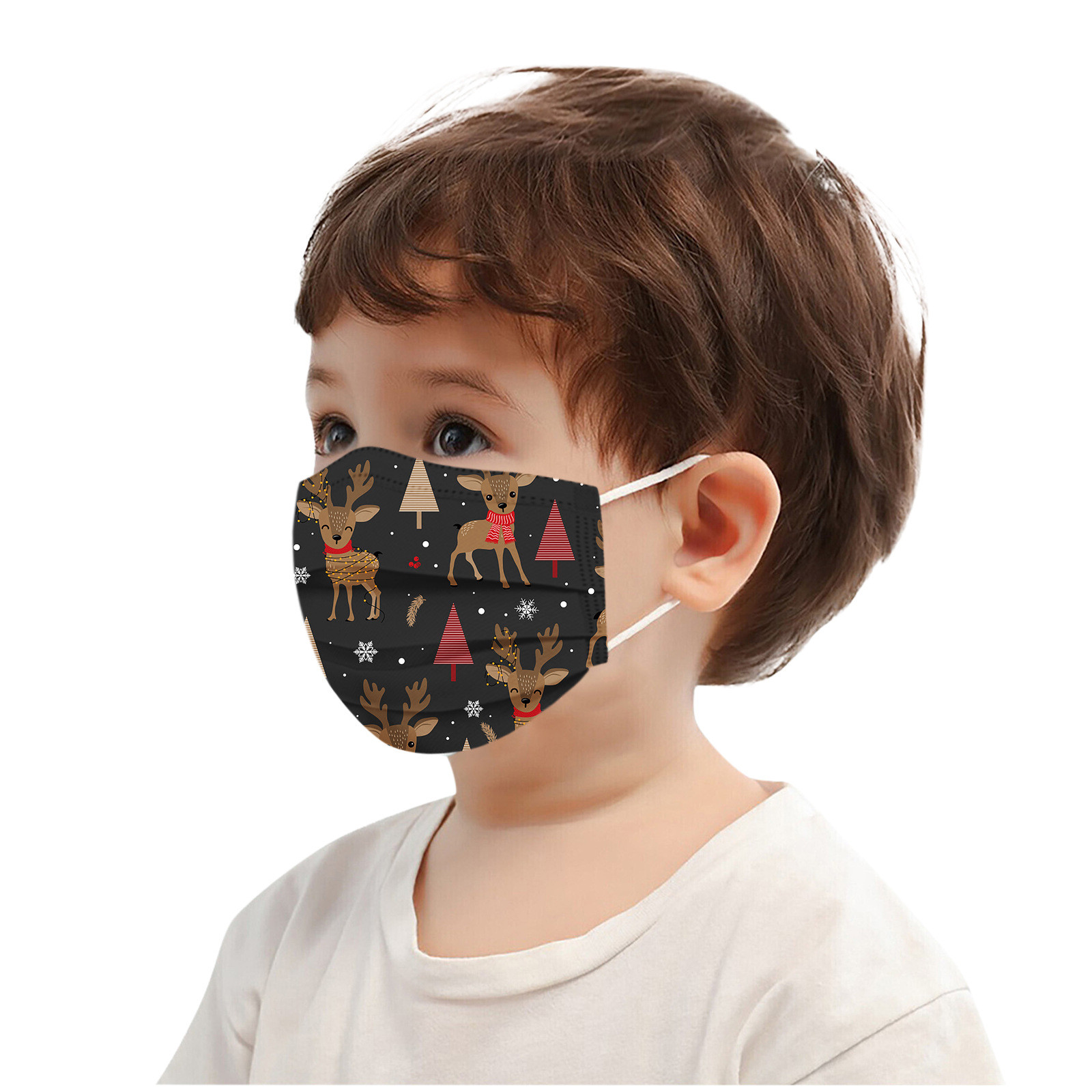 Kerstgezicht maskeert het masker van kinderen wegwerpbaar masker van hoge kwaliteit industrieel 3ply earhook 10/3ply earhook masque enfant