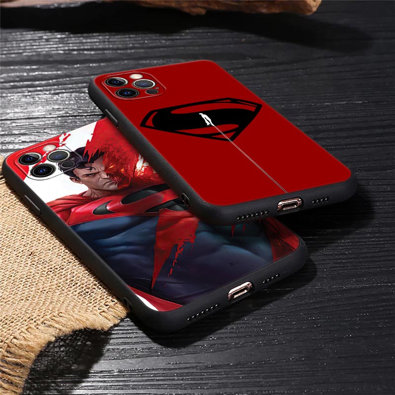 DC Kahramanlar SuperMans Apple iPhone 13 14 12 11 15 Pro Max Mini Xs X 6 7 8 Plus Kılıflar Yumuşak Silikon Fundas Superman