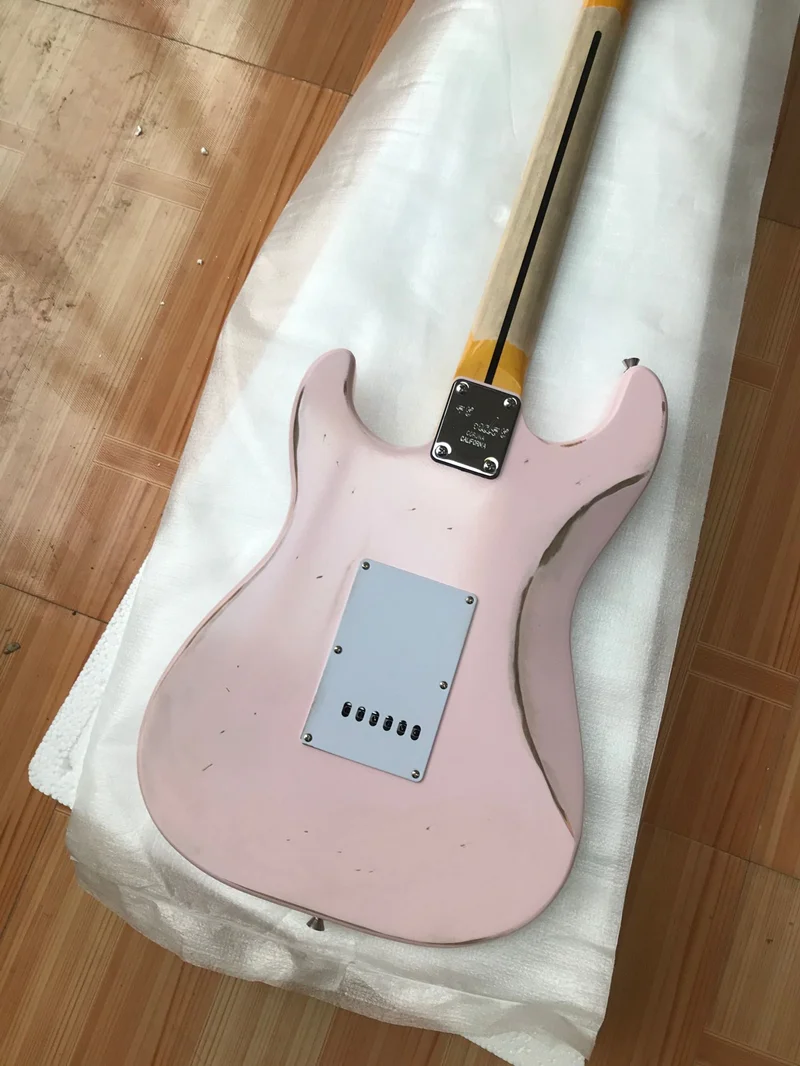 Cavi 2021 Nuove chitarra elettrica di alta qualità in stile elettrico di alta qualità chitarra elettrica rosa fare vecchie foto di chitarra elettrica vera consegna gratuita