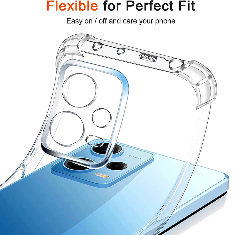 Caixa de silicone transparente à prova de choque para xiaomi poco x5 x4 x3 x2 f5 f4 f3 f2 m5 m4 m3 m2 pro gt Ultra than transparente tampa traseira transparente