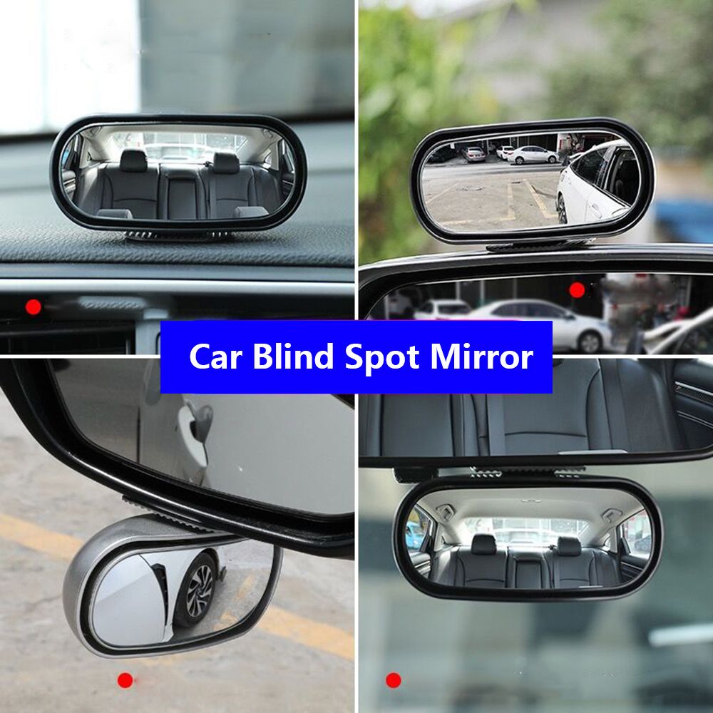 360 Degree HD Blind Spot Mirror Adjustable Car Rearview Convex Mirror Car Reverse Wide Angle Vehicle Parking Auxiliary Mirrors