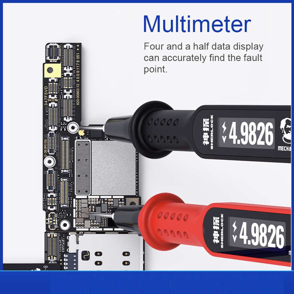 3-Screen Digital Display Mainboard Multimeter Accurate Voltage Data Detect Tool Voltage Internal Resistance Capacitance Tester