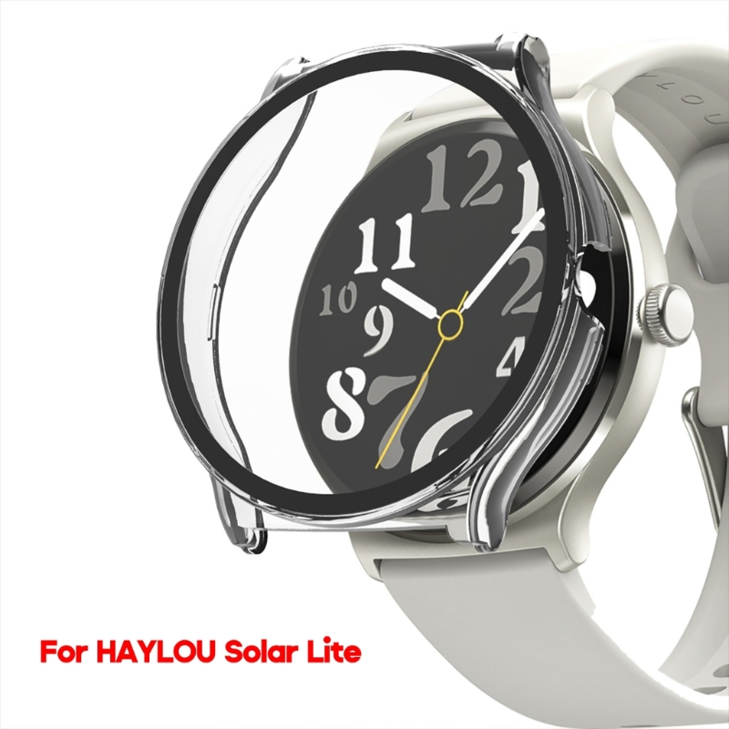 Haylou Solar Lite Wristwatch 커버 스크래치 저항 커버 용 스마트 워치 하우징 보호 하드 스크린 보호기