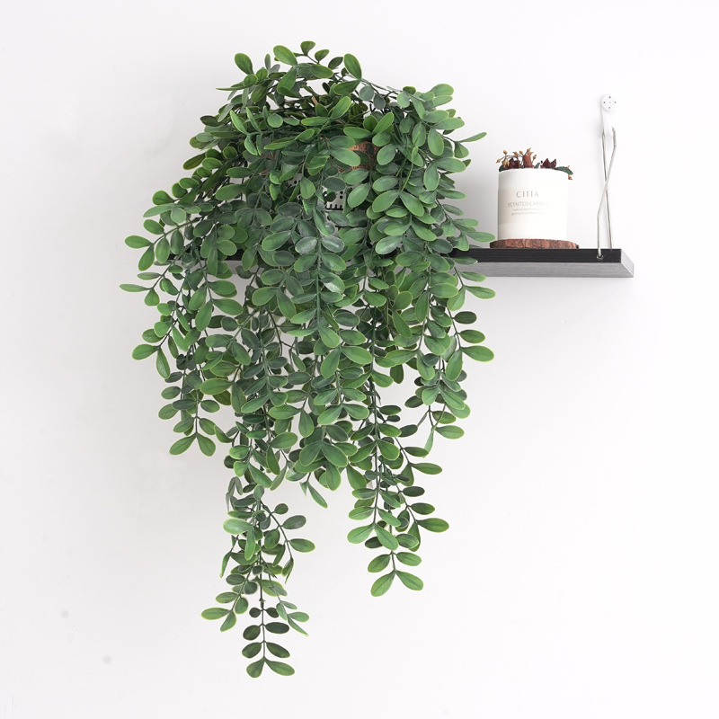 70cm Wall Hanging Plants Artificial Vines Fake Locust Leafs Rattan Plastic Jujube Tree Branch For Home Garden Outdoor Room Decor