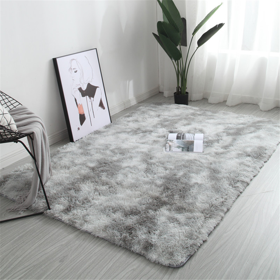 Tapis en velours épais pour salon tapis moelleux Enfants chambre chambre à coucher moelleux tapis de fenêtre de la fenêtre de coute à coucher décorer tapis doux