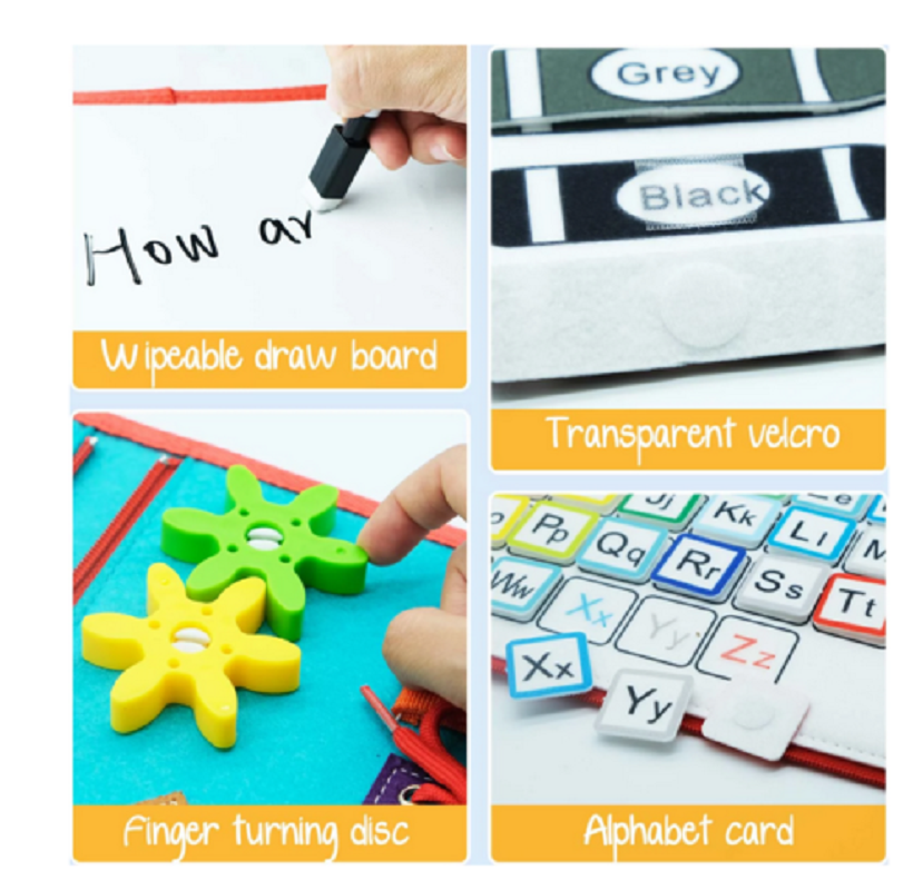 TODDLER ABOJO ABOJO Montessori Aprendizaje sensorial juguete educativo temprano para desarrollar habilidades de ortografía de conteo de habilidades básicas