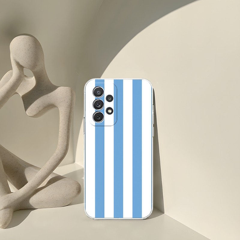 Milan Stripe Stripe Design Phone Case Claer für Samsung S23 S20 S30 S22 S10E S10 20FE Note 20 10 Pro Plus Ultra A12 A42 A71 A91