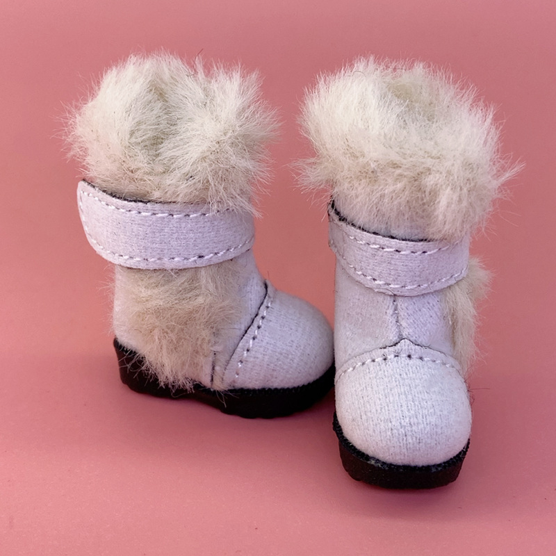 Stivali bambole Tilda da 3,2 cm il giocattolo bambola Blythe, 1/8 Mini bambole in pelle scarpe Blyth Azone BJD, accessori scarpe da burattinaio casual