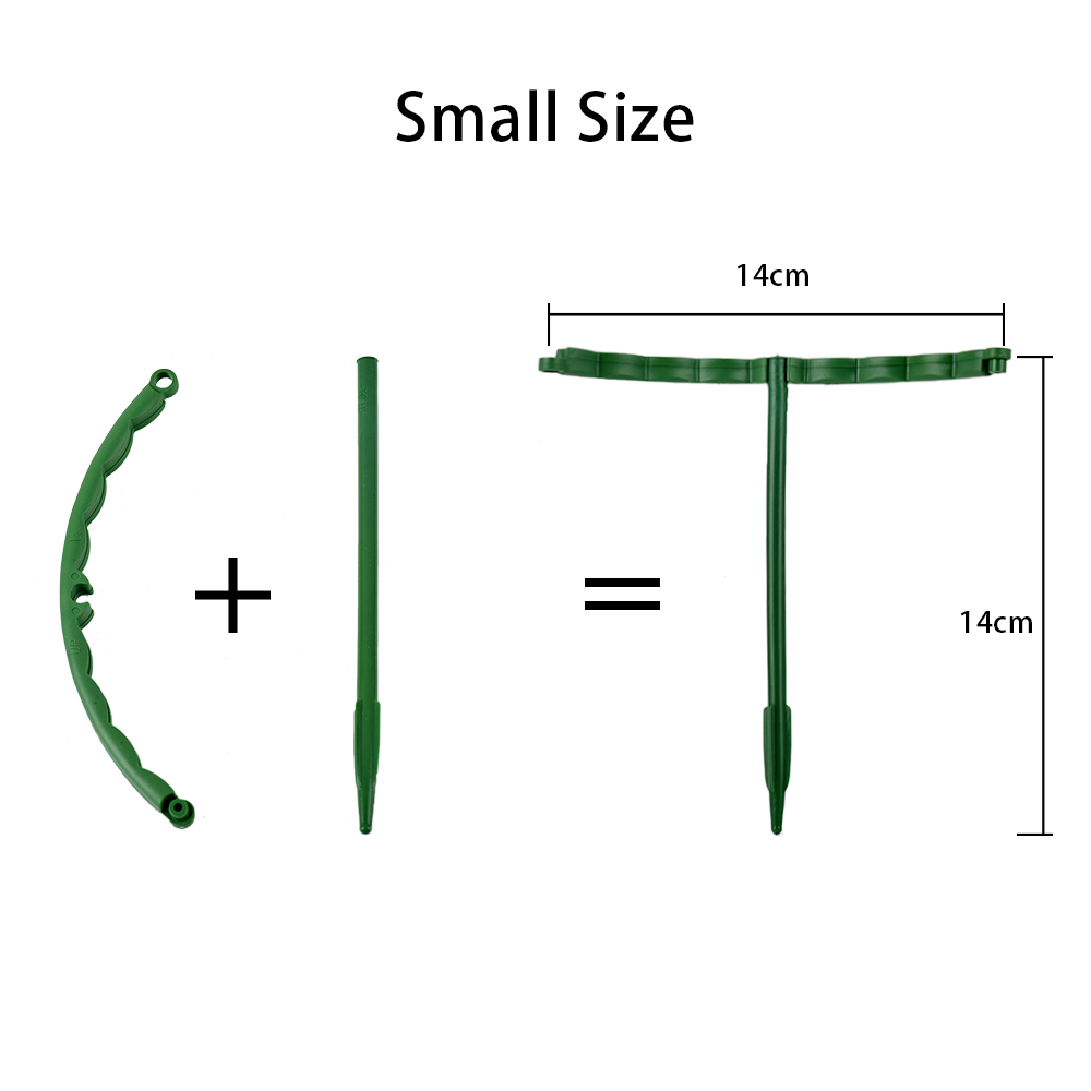 2/4/6 stks Plastic Plant Suppal Stand voor bloemen Semicircle Greenhouses Regeling Fixeerstang Holder Tuin Bonsai Gereedschap