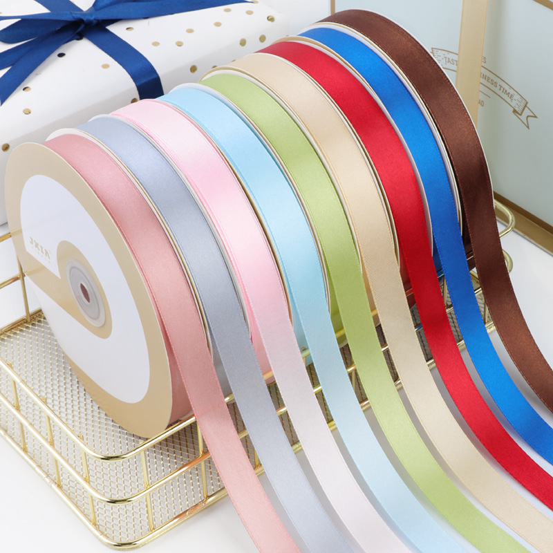 100 Yards/Rol 1.5cm Silk Satin Ribbons for Crafts Bow Handmade Gift Wrap Party Wedding Decorative Ribbons DIY Sewing Material