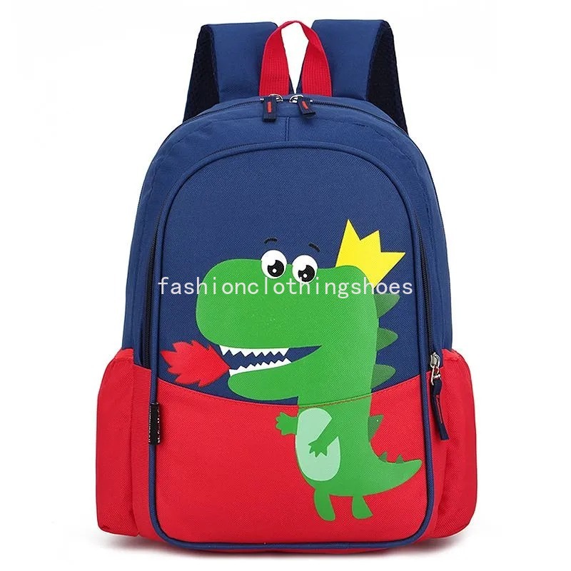 Dinozor baskı naylon çocuk backpacks çocuk anaokulu okul çanta sırt çantaları bebek erkek çocuk kreş yürümeye başlayan çocuk sevimli okul çantası sırt çantası