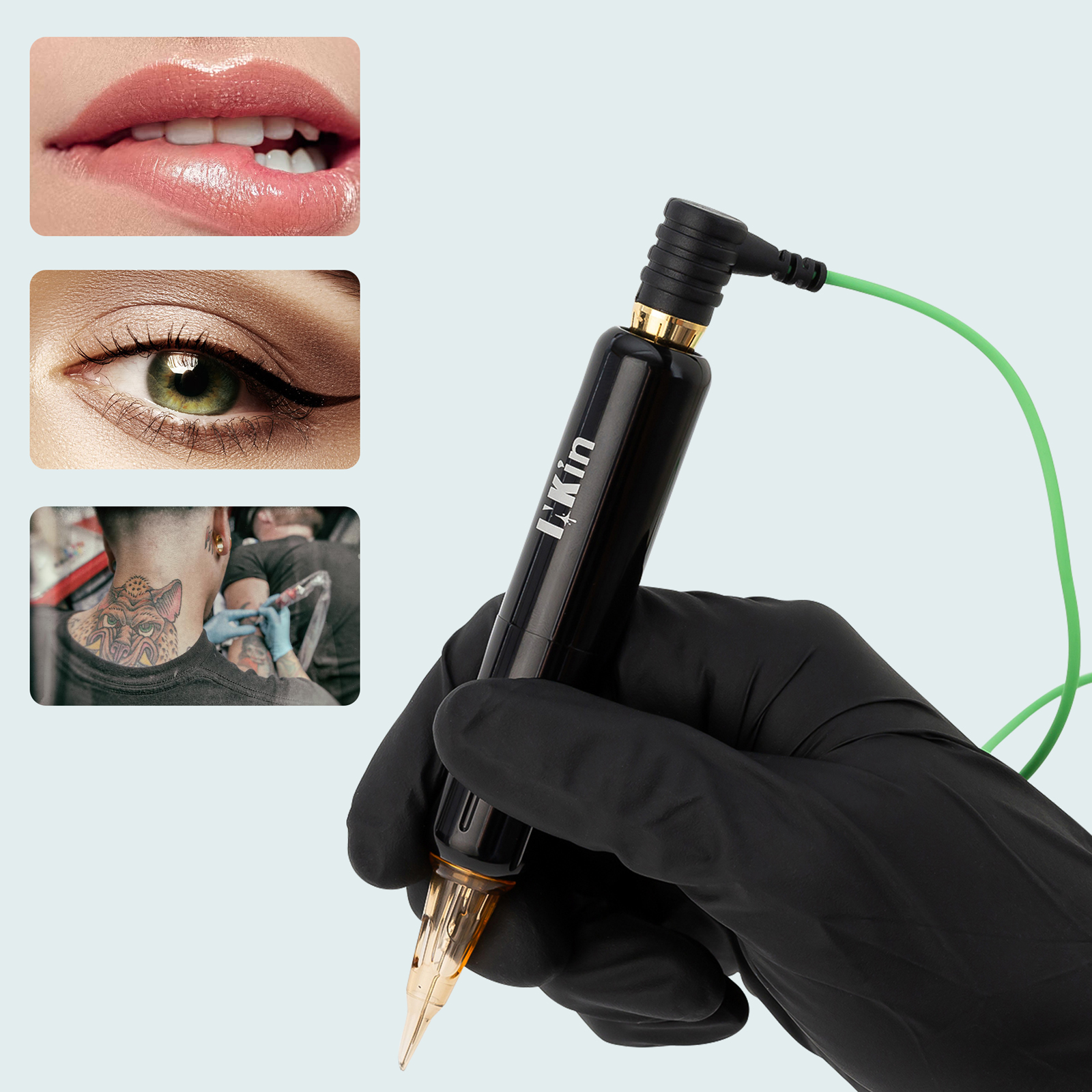 Inkin Slank/Mini Permanent Makeup Tattoo Pen Machine Eyebrow Eyeliner läppar för tatuering Permanenta makeupkassettnålar