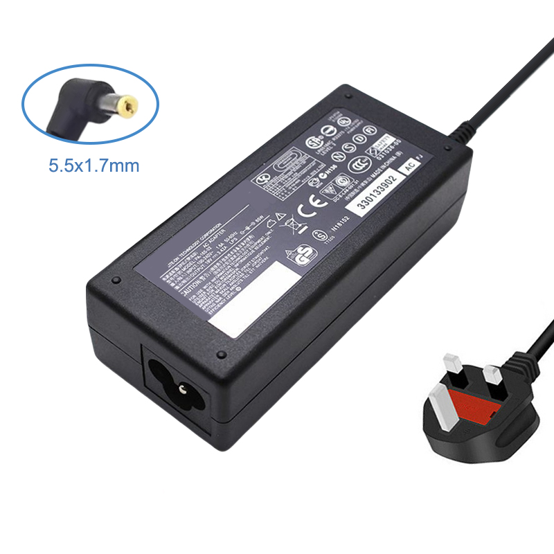 19 V 3,42A 65 W 5,5x1,7 mm AC Adapter Laptopa dla ACER E15 E5 E5-575 E5-521 R3 R3-471 V5 V3 R7 M5 S3 E1 ES1-511 ES1-531