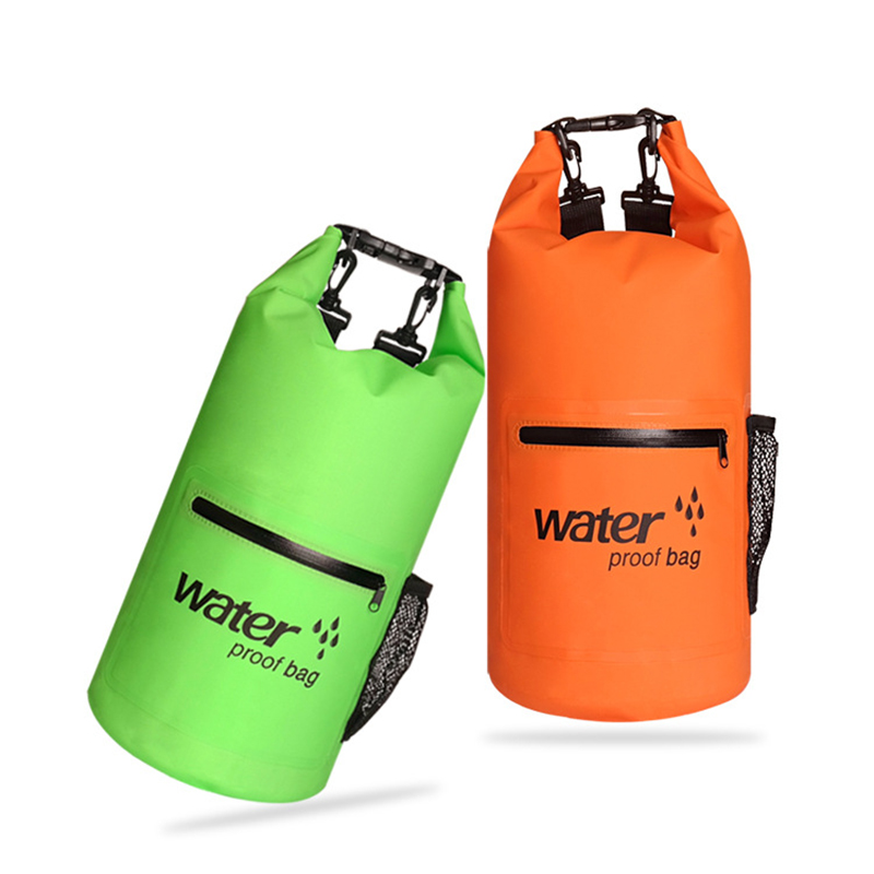 Wasserdichtes Bag 10L 20L Rucksack Outdoor -Seebuchpool Paket Meeresfloß Sport Fitnessstudio Schwimmen Trekking luftdichte Trockenbeutel für Kajak