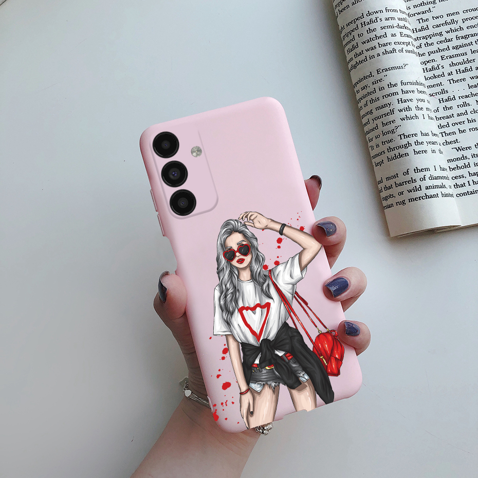 Для Samsung A04S Case Mite Pretty Girls Soft Silicone TPU Back Cover для Samsung Galaxy A04S A04 S A 04S ТЕЛЕФОН