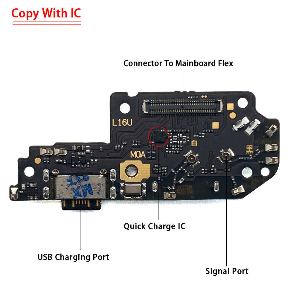 Pour Xiaomi POCO F3 F4 X3 X4 GT M5S M5S Chargeur USB Port Port Bouche Connecteur Connecteur Connecteur Câble Flex