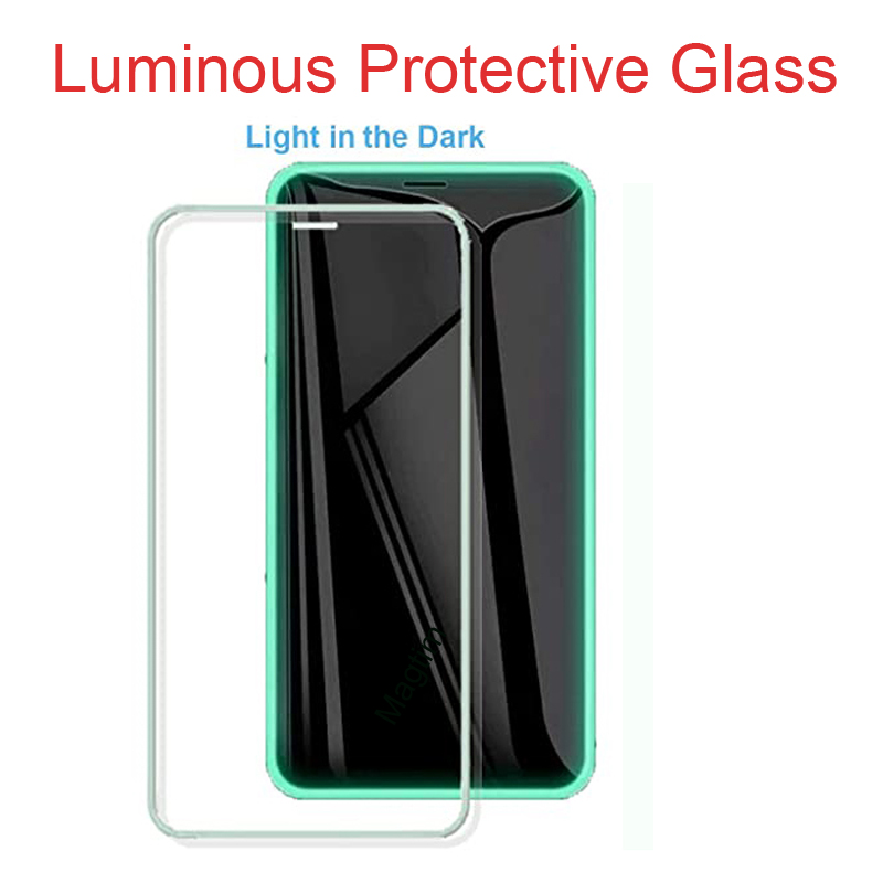 iPhone用の明るい焼き戻しガラス15 15 Pro Max Glowing Protective Screen Protector for iPhone 13 12 11 Pro Xs Max Xr 7 8 Plus