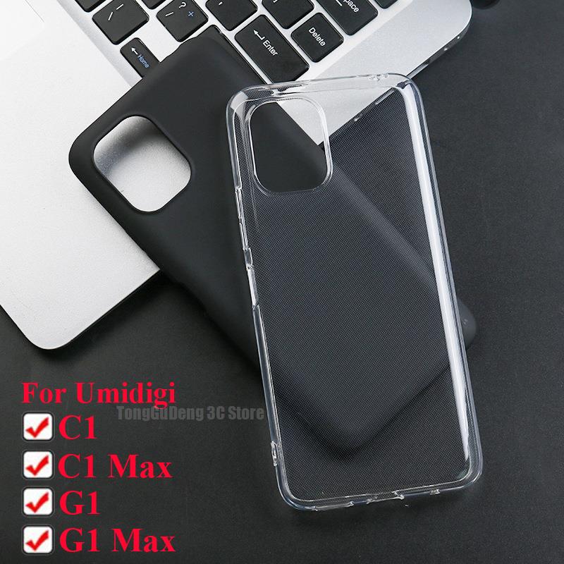 Umidigi C1 C1 C1 Max Silicone Caso Soft Black TPU電話カバーのUmidigi C1 C1 C1 Max Silicone Caso Case for Umidigi G1 C1 Max 6.52 