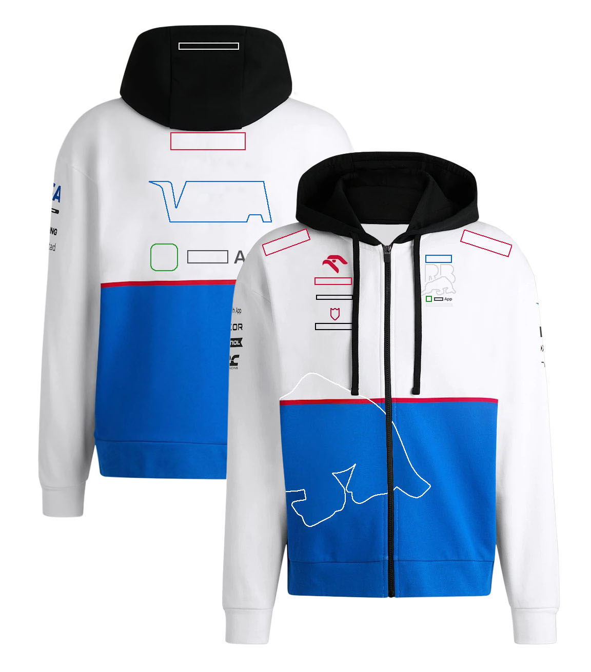 2024 Nieuwe F1 Perifere kleding Formule 1 Racepak Fans Hoodie Sweater Lange mouwen