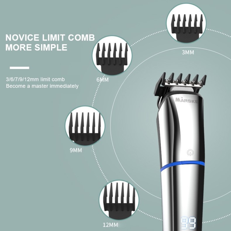 11in1 Multi Electric Hair Clipper Grooming Kit Haircut Digital Display Hair Trimmer for Men Eyebrow Facial Beard Nose Hair Trim