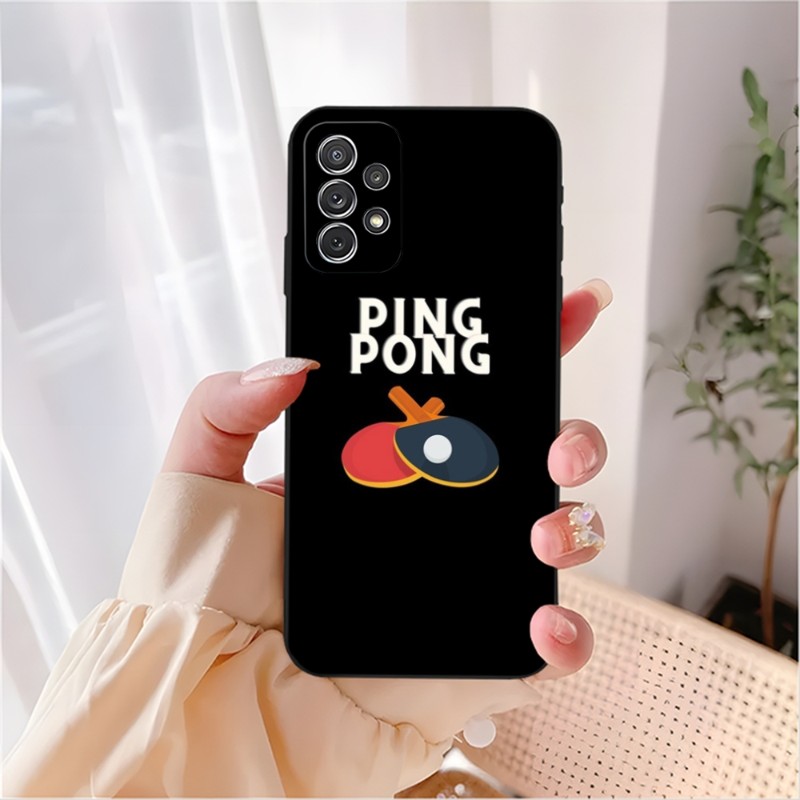 Table Tennis Racket Ping Pong Téléphone Case pour Samsung S23 S22 S30 S21 S20 S9 S10 S8 S7 S6 Pro Plus Edge Ultra Fe Lite Coque