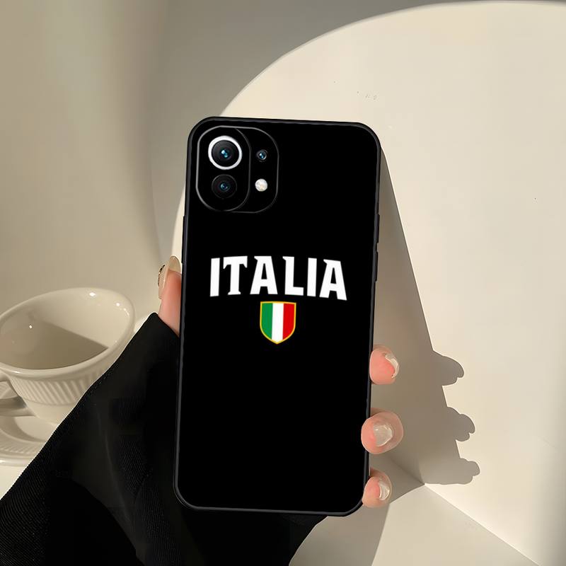 Flag Italie Phone Case pour Redmi 10T 9S 8T 7 5A 5 4 Note 10 9 8 11 6 Pro Shell Cover de haute qualité Sac de téléphone portable