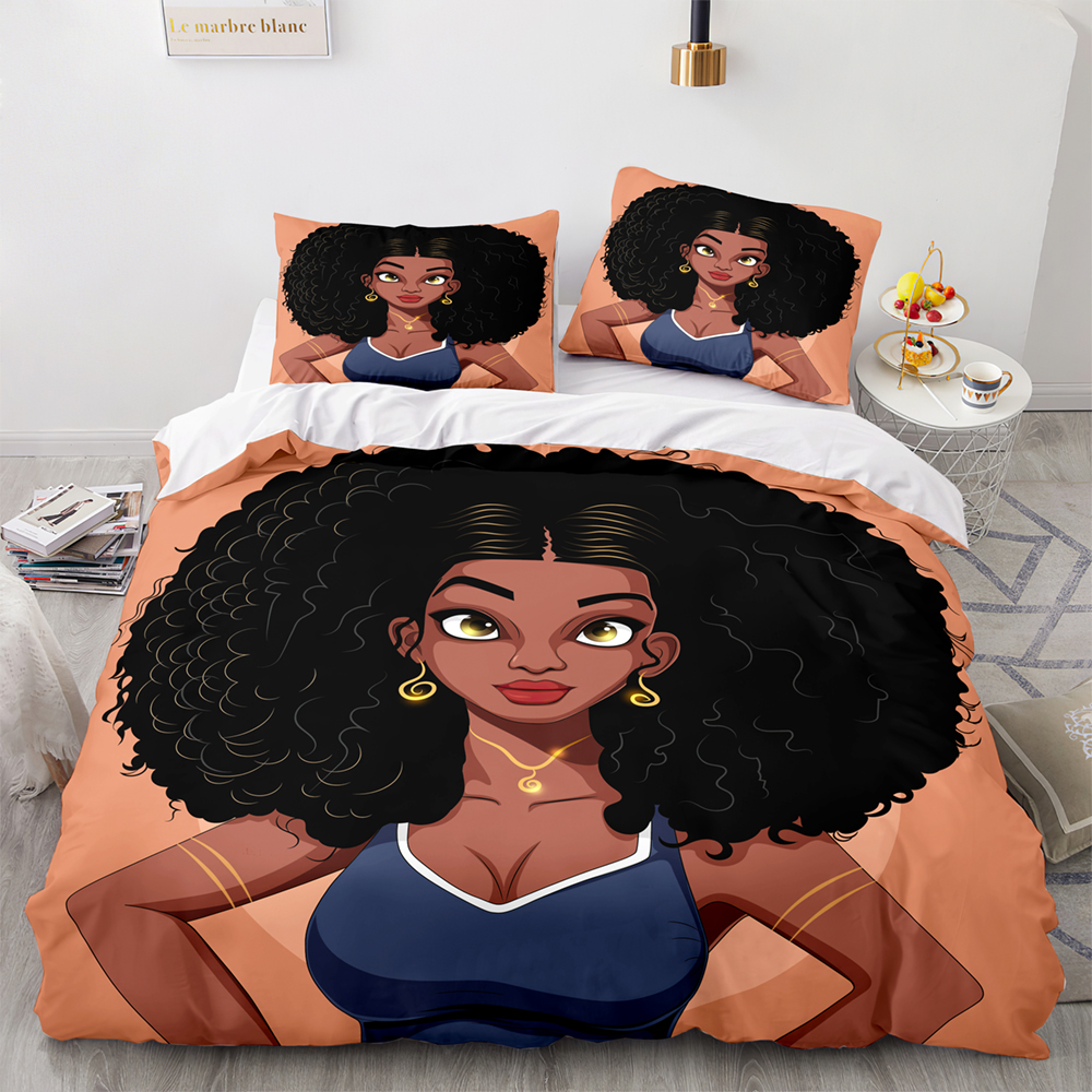 3D Basa moderno Africano African Print Bedden