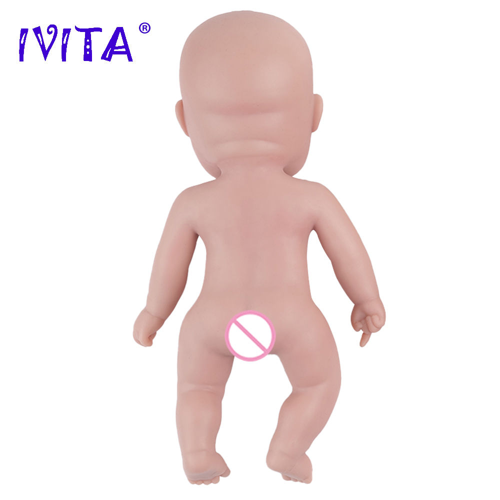 IVITA WG1560 11.81INCH 1.48kgフルボディシリコンビーブリボーンドールリアルな未塗装の女の子ソフトベイビーDIYブランク子供おもちゃ