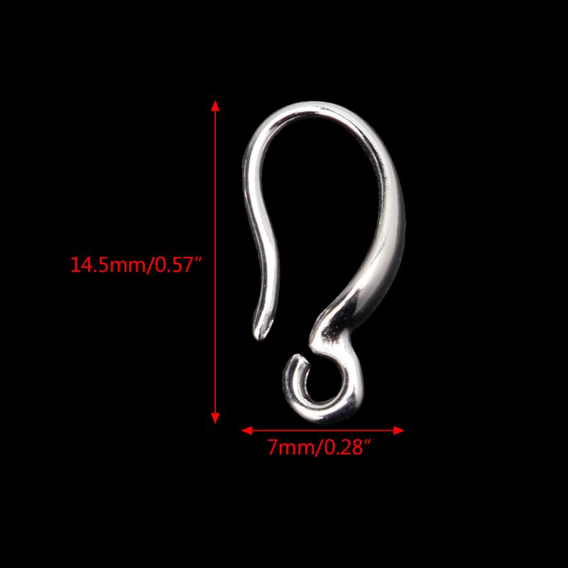 Earring Hooks Hypo Allergenic French Ear Wires with Coil Hook Earrings Making Supplies Jewelry Findings Decor