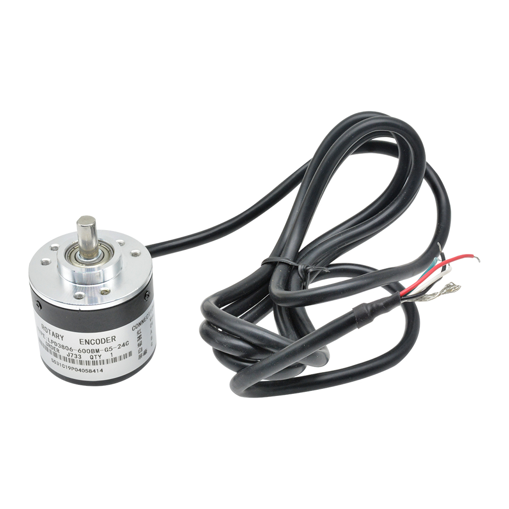 DC 5-24V 600 P / R Photoelectric Incremental Rotary Encoder AB Two Phases 6mm Shaft For Game Steering Wheel