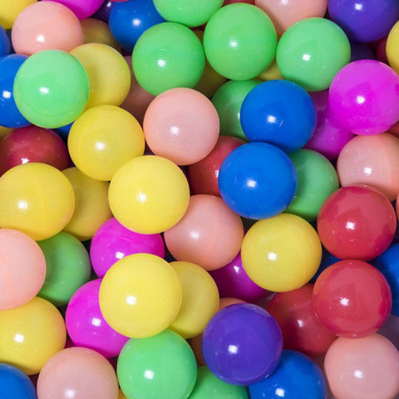 50 pezzi Colori palle di plastica bambini da 5,5 cm bambini giocate tende da esterno oggetti di scena giocattolo infantili bebe nuotare giocattoli da bagno