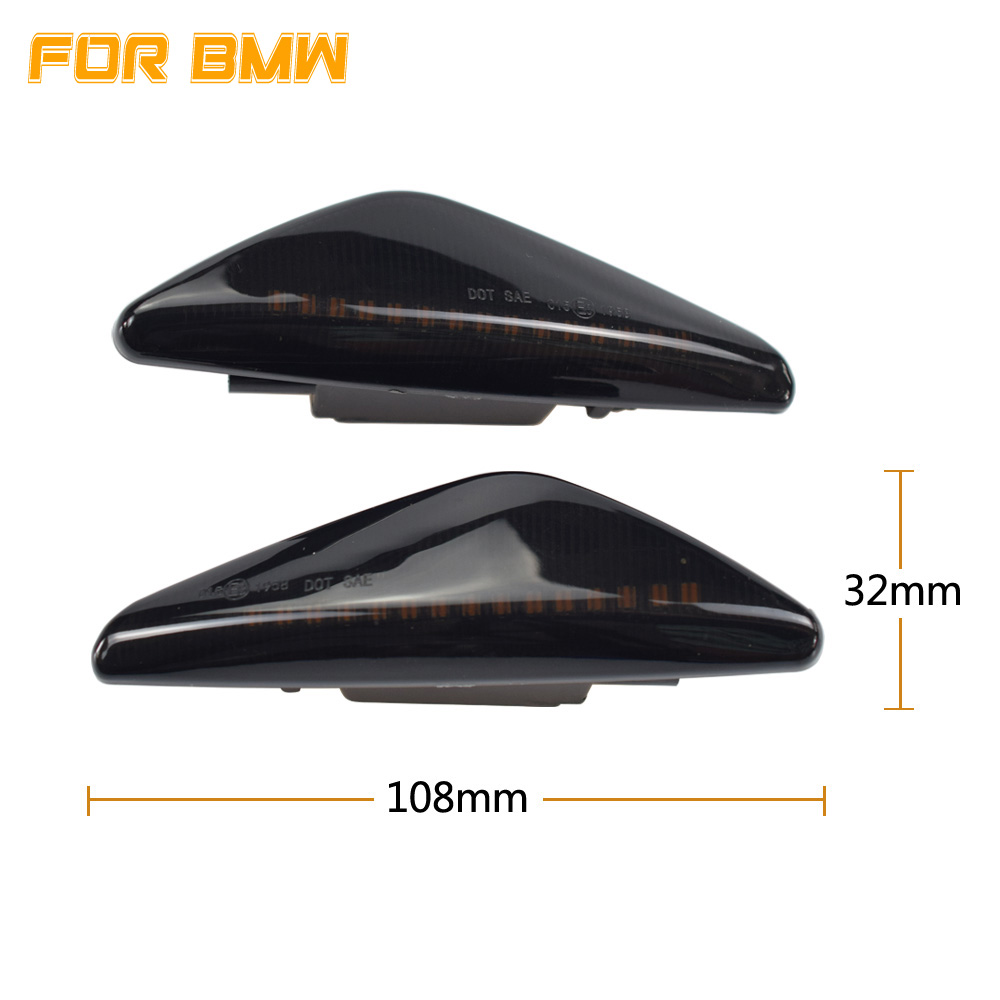Sequential Dynamic Flowing LED Side Marker Light Turn Signal Light Blinker For BMW E70 X5 F25 X3 E71 X6 2007-2013