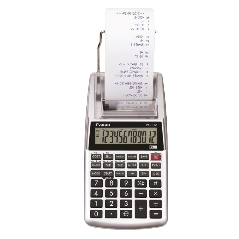 P1-DHV Ink Wheel Monochrome Printing Calculator Printing Computer Clear and Authentic Authentic Package Scientific Calculator