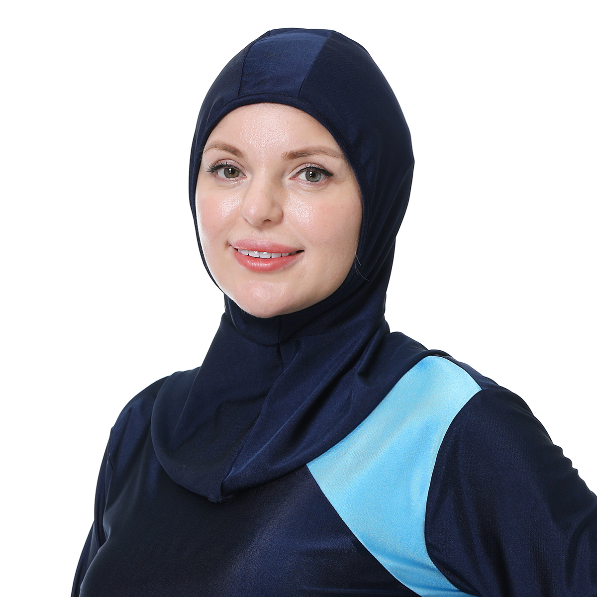 Kvinnor simning kostym 3xl-8xl patchwork muslim cover up tankinis 3 st hijab långa ärmar sport badkläder islamiska burkinis slitage