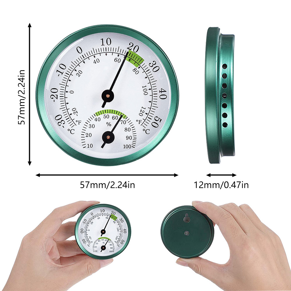 Thermomètre mural Hygromètre Mini Humidity Meter Gauge pour la chambre Hygromètre portable Hygromètre Station