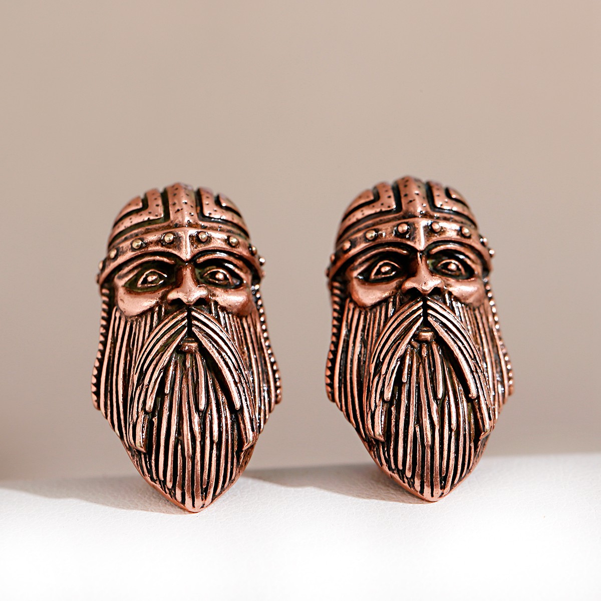 1 PPCS Long Beard Pharaoh Big Hole Beads para joyas que fabrican brazalete vintage Beads de bricolaje para hombres Joyas hechas a mano