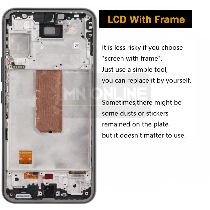 100% getest Super AMOLED voor Samsung Galaxy A54 5G A546B LCD Display Touchscreen Digitizer -assemblage voor Samsung A546E A546U LCD