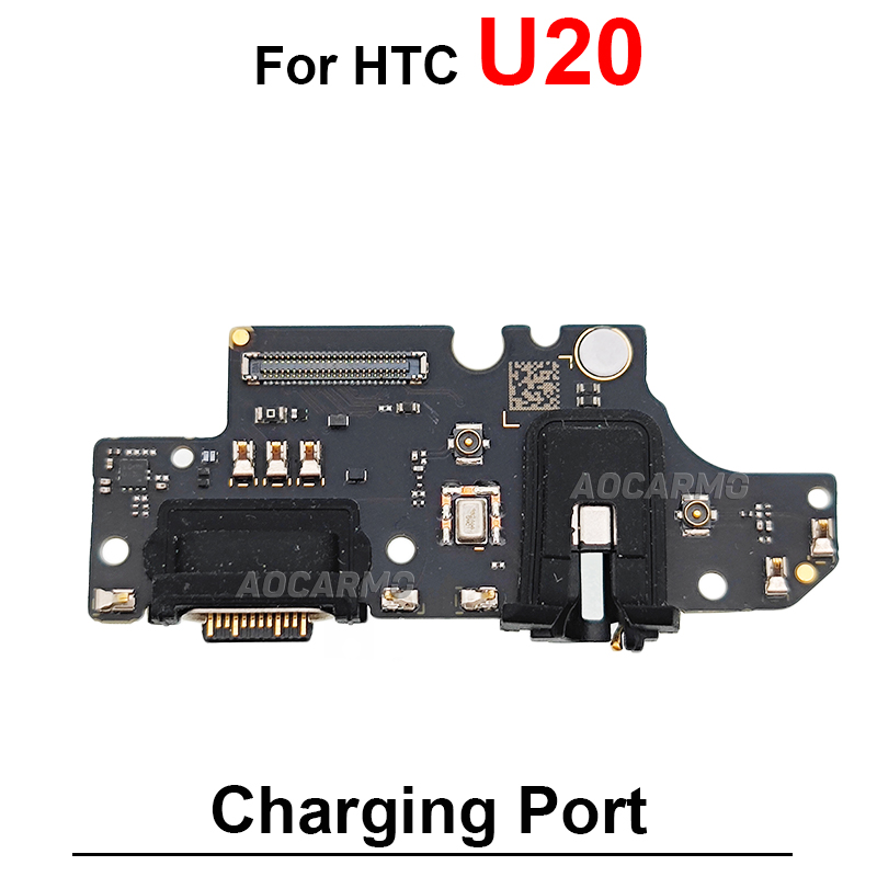منفذ شاحن رصيف الشحن الأصلي مع ميكروفون فليكس لـ HTC U11 Plus Eyes U12+ U20 U Ultra Play M10 Evo Desire 10Pro 12 12S