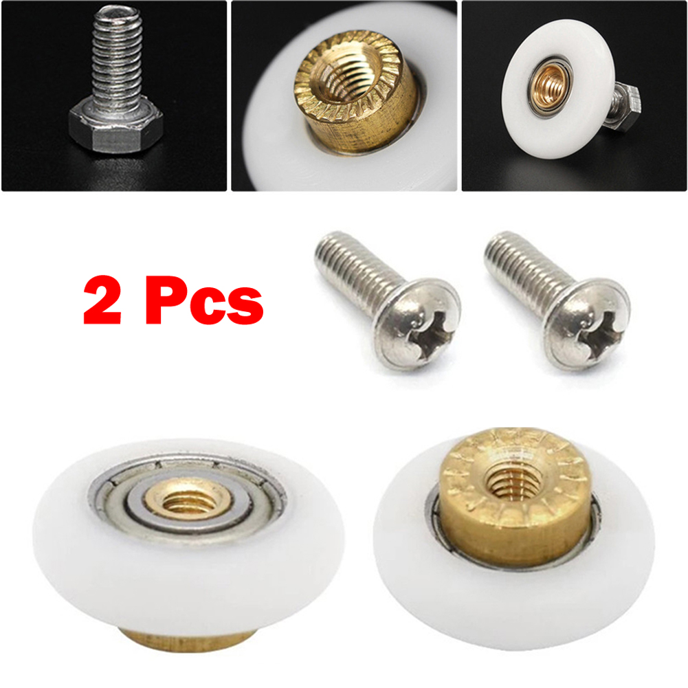 portas rolos de substituição Rodas de corredor de chuveiro 19/23/25mm diâmetro de roda de 5 mm para gabinetes de chuveiro cabines de vapor