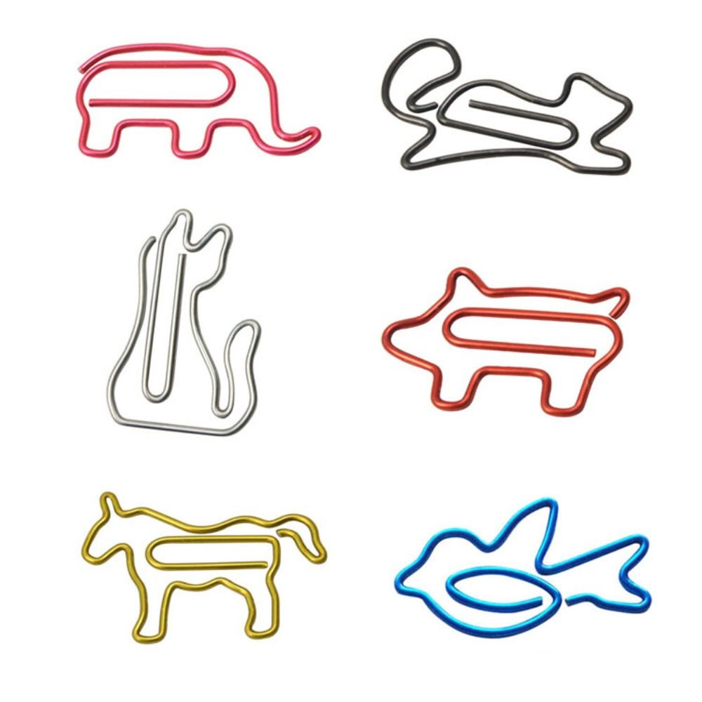 Animal Shape Paper Clip Metal Clips Memo Clip Bookmarks Stationery Office Accessories School Supplies