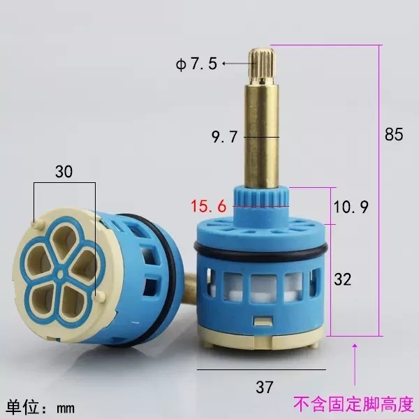 Wall Mounted Concealed Shower Faucet Diverter Valve Cartridge 5-hole Water Separator Valve Core 5-speed Faucet Cartridge