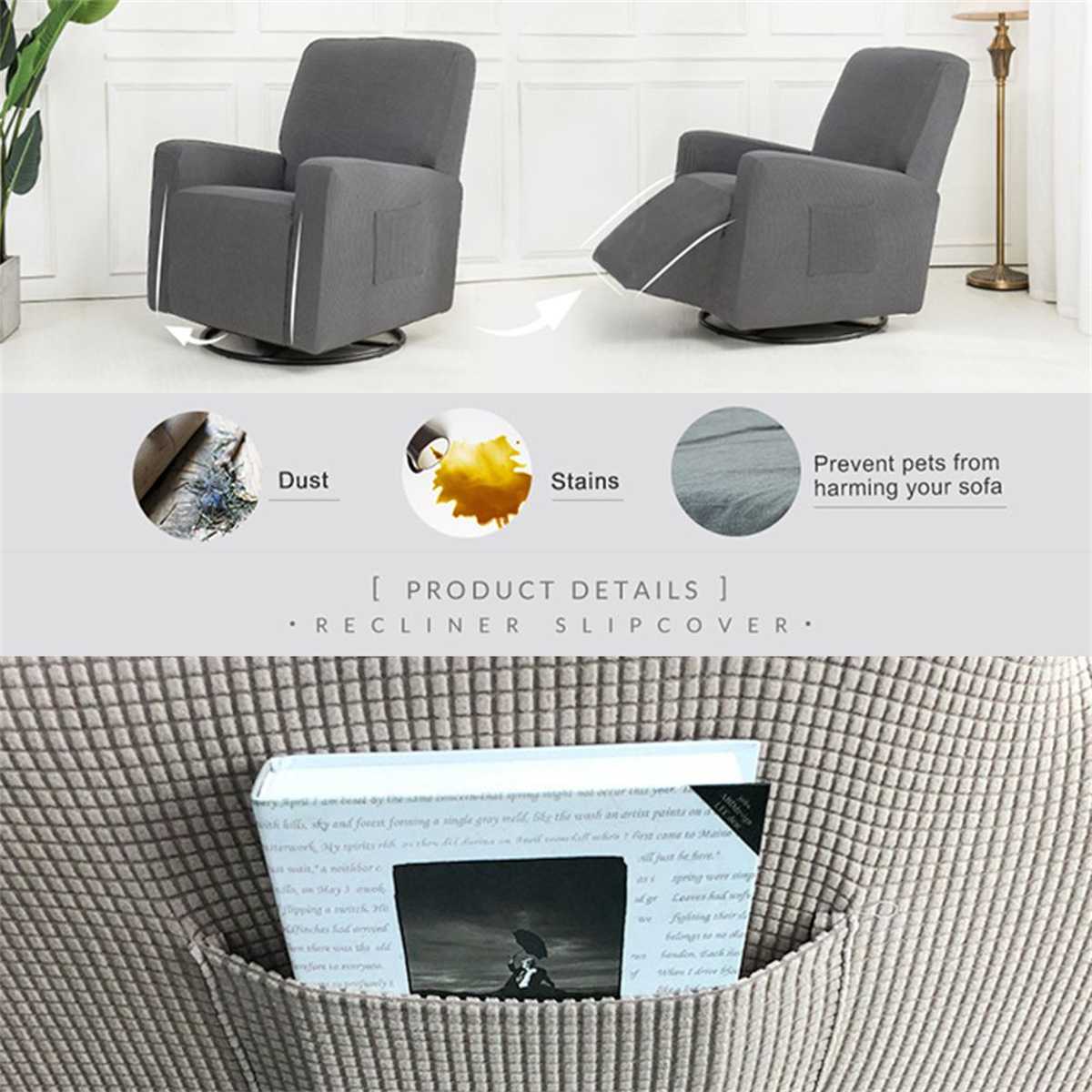 Massage Chair Cover Recliner Sofa Gamer Chair All inclusive Cover Elastic Protector Relax Armchair Living Room Single Couch