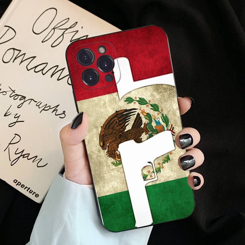 MEXICO MEXICAN FLAG TÉLÉPHONE DU TÉLÉPHONE pour l'iPhone 6 7 8 Plus 11 12 13 14 Pro SE 2020 MAX MINI XS XR Back Funda Cover