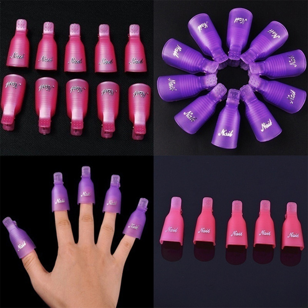 Kunststoffnagelkunst einweichen Kappe Clip  Wearable Nagellackentherover -Wrap -Werkzeuge DIY DIY HANGLEALE SCHÖNNEHME NAGE CARE TOOLS*4