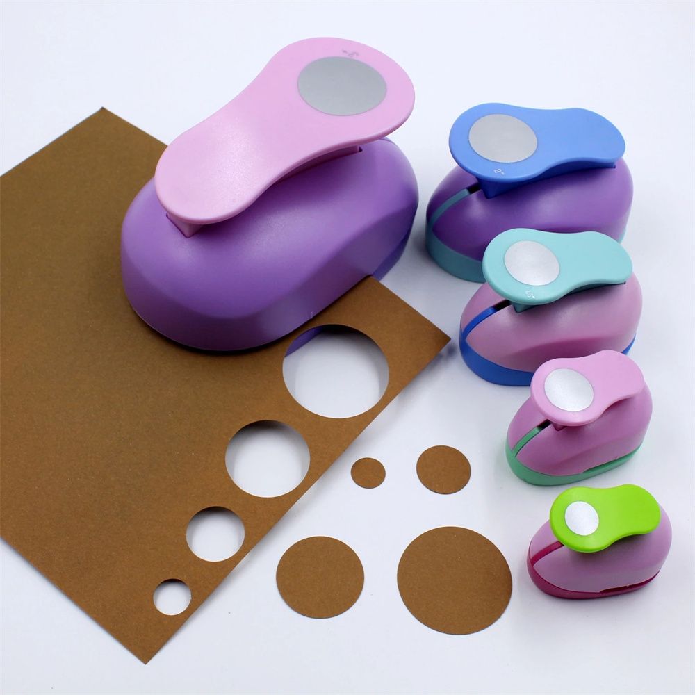 Punch Punch Paper Punchers DIY Punching Punchs Scrapbooking Outils Paper Cutting Habe Hol Punch Round Cutter Stationry