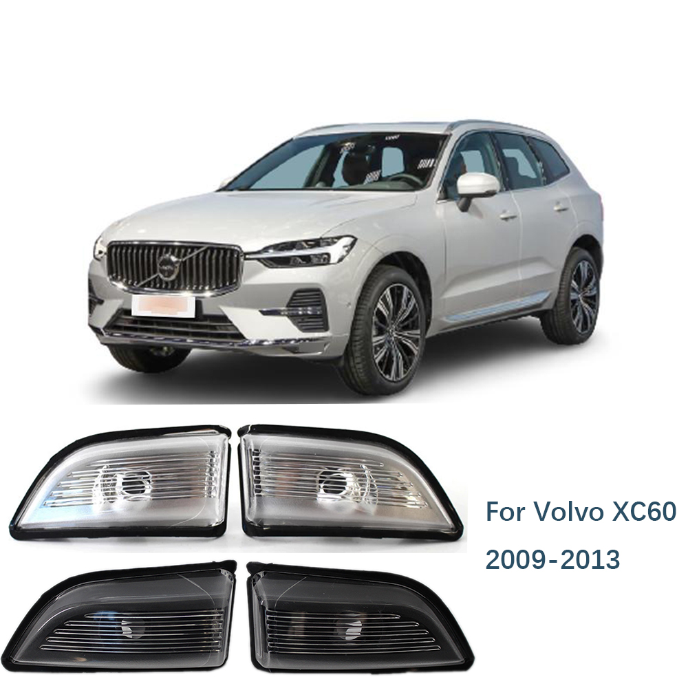 Vista lateral espelho giro sinalizador lâmpada de luz sem lâmpada para Volvo XC60 2009-2013 Lâmpada de direção de espelho reversa