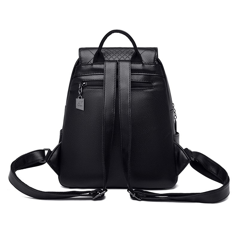 2023 Высококачественный кожаный женский рюкзак для роскошного дизайнерского дизайнера кисточки на плечах молодой высокомерный рюкзак